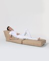 Siesta Kihúzható fotel, Ferndale Bean Bag, 55 - 180 cm, poliester impermeabil, nyérc bézs