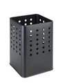 Suport pentru ustensile bucatarie, Wenko, Silio Black, 11.5 x 16.5 x 11.5 cm, metal, negru