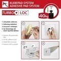 Wenko Fürdőszobai sarok polc, Turbo-Loc®, 27.5 x 10 x 19.3 cm, rozsdamentes acél/műanyag