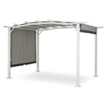 Gazebo Kerti pavilon, Shadow, L.360 l.269 H.225 cm, acél, fehér/szürke