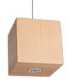 Bizzotto Csillár LED-el, Arese, 9 x 9 x 10.5 cm, 3 W, fa, bézs