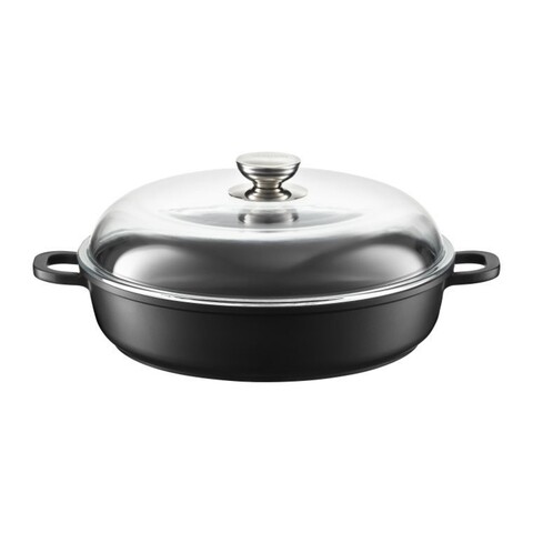 Magnat Serpenyő fedővel, Ambition, 30 cm, öntött alumínium, non-stick bevonat