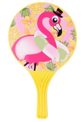 Flamingo Pingpongütő, 3 darabos, 23x38 cm, polipropilén, sárga