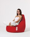 Bean Bag Puff fotel, Ferndale Drop L, 80 x 80 cm, vízhatlan poliészter, piros