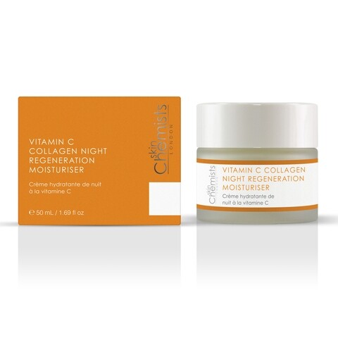 Regeneráló éjszakai krém, SkinChemists, Advanced C-vitamin Collagen Night Regeneration, 50 ml