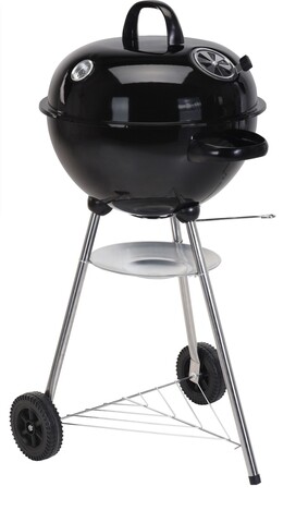 Spherical Mozgatható grillsütő, Ø48 cm, rozsdamentes acél, fekete