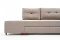 Coltar extensibil pe dreapta Manama, Balcab Home, 280x206x85 cm, lemn, crem