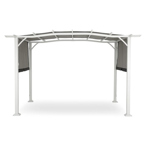 Gazebo Kerti pavilon, Shadow, L.360 l.269 H.225 cm, acél, fehér/szürke