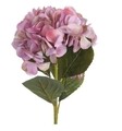 Művirág Hydrangea, H65 cm, polivinil, rózsaszín