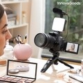 Kit de Vlogging cu lumina, microfon si telecomanda Plodni InnovaGoods 6 piese