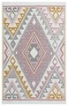 Kilim szőnyeg 2 oldallal, Arya 08 Pink / Yellow, Baketo, 100% újrahasznosított pamut, 120x180 cm