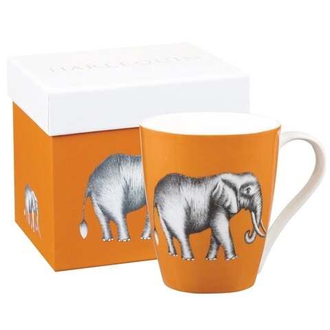 Ajándékdobozos bögre, Amazilia Savanna Amber, Churchill, Fine Bone China porcelán, 390 ml