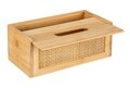 Cutie depozitare servetele, Wenko, Allegre, 25 x 10 x 13 cm, bambus/ratan, natur