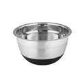 Bol cu baza antiderapanta, Wenko, Aru, 0.6 L, 14 x 14 x 8 cm, inox/silicon