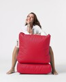 Siesta Kihúzható fotel, Ferndale Bean Bag, 55 - 180 cm, vízhatlan poliészter, piros