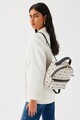 Rucsac, Lucky Bees, 338 Cream Black, piele ecologica, crem/negru