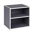 Raft modular, Composite Cube Shelf, Bizzotto, 35x29.5x35 cm, PAL laminat/MDF, gri