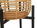 Rattan 2 db Virágcseréptartó, Mauro Ferretti, Ø 38x90 cm, rotáng/vas, színes