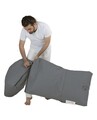 Siesta Kihúzható fotel, Ferndale Bean Bag, 55 - 180 cm, vízhatlan poliészter, hamuszürke