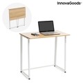 Dolenkaf InnovaGoods Összecsukható íróasztal, 80x75x45 cm, MDF/vas, fehér