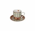 Le Cementine Tile Coffee 2 db Csésze kistányérral, Brandani, 100 ml, porcelán