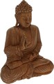 Buddha dekoráció, 24,5x11,5x32,5 cm, polisztirol, barna