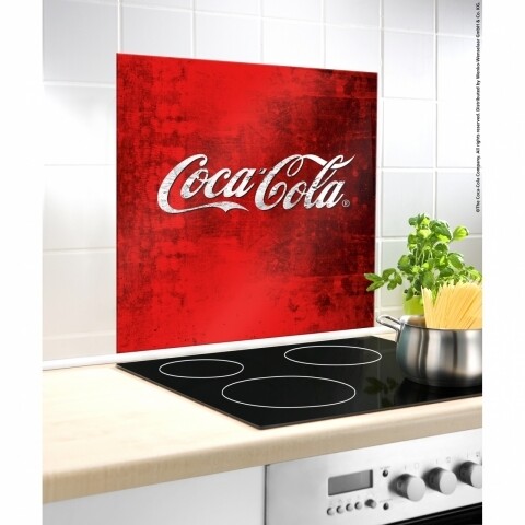 Coca-Cola Classic konyhai falvédő, Wenko, 60 x 70 cm, arany levél, körte