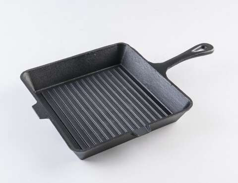 Vanora Home Grill serpenyő, 25 x 4.7 cm, öntöttvas, szürke