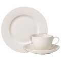 12 részes kávéskészlet For Me, Villeroy & Boch, prémium porcelán, fehér / krém