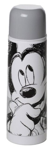 Mickey Mouse termosz , Disney, 500 ml, rozsdamentes acél, szürke