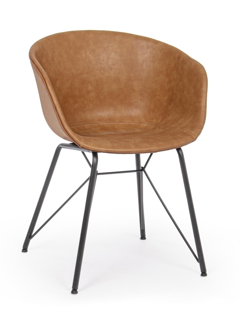 WARHOL barna vintage műbőr szék