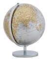 Globe Silver Fénydekoráció, Mauro Ferretti, Ø25x34 cm, ezüstszín