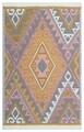 Kilim szőnyeg 2 oldallal, Arya 08 Pink / Yellow, Baketo, 100% újrahasznosított pamut, 120x180 cm