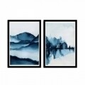 Set 2 tablouri decorative, Alpha Wall, Heart of the Mountain, 36x51 cm