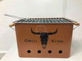 Grill King Négyszögletes grillező, 32 x 20 x 20 cm, fém, matt narancssárga