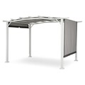 Gazebo Kerti pavilon, Shadow, L.360 l.269 H.225 cm, acél, fehér/szürke