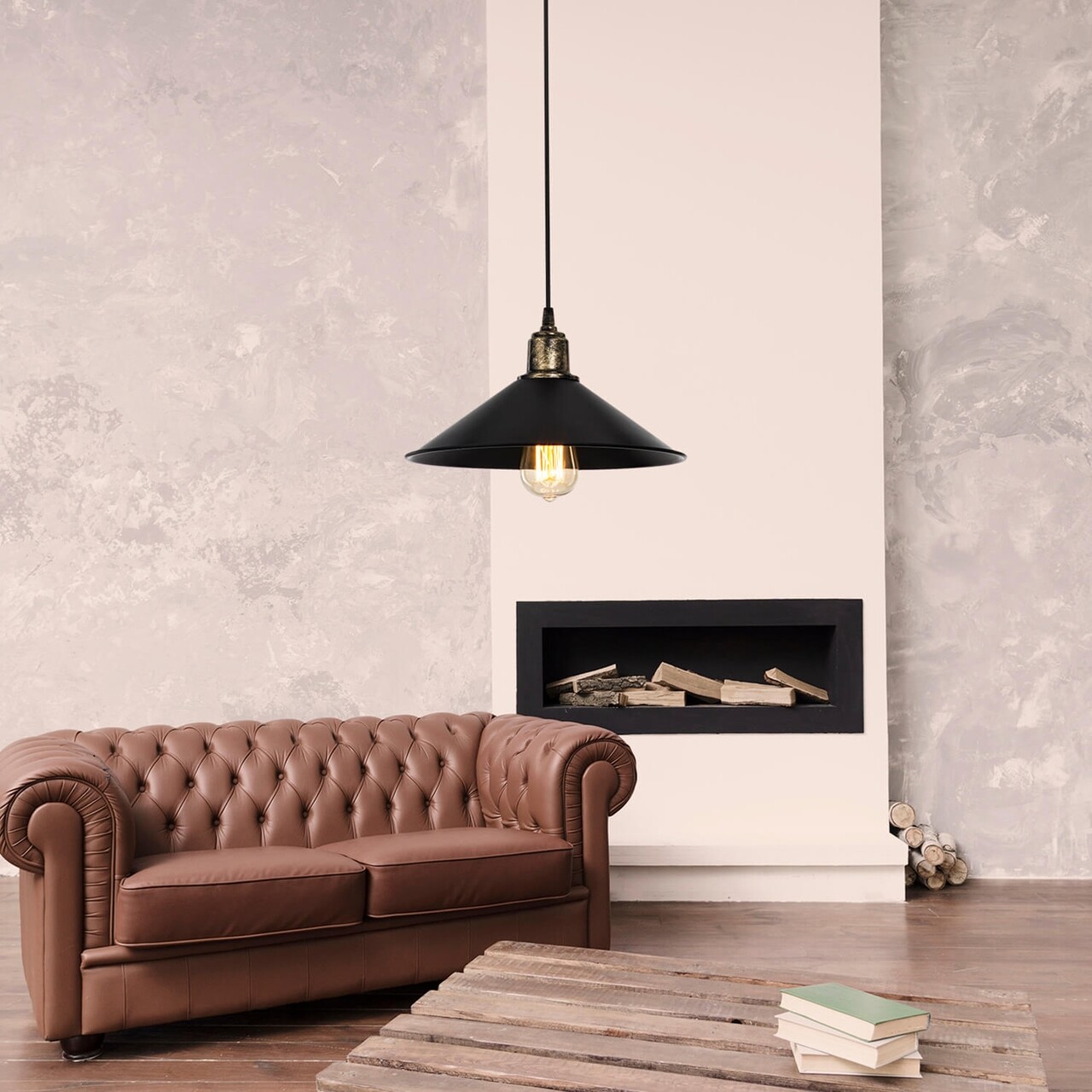 Siyah Antik Csillár, MDL.4156, Squid Lighting, 30x62 Cm, 60W, Antik / Fekete