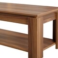 Shelf Walnut Kávézóasztal, Comforty, 104x56x47 cm, mogyoró