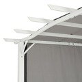 Gazebo Kerti pavilon, Shadow, L.360 l.269 H.225 cm, acél, fehér/szürke