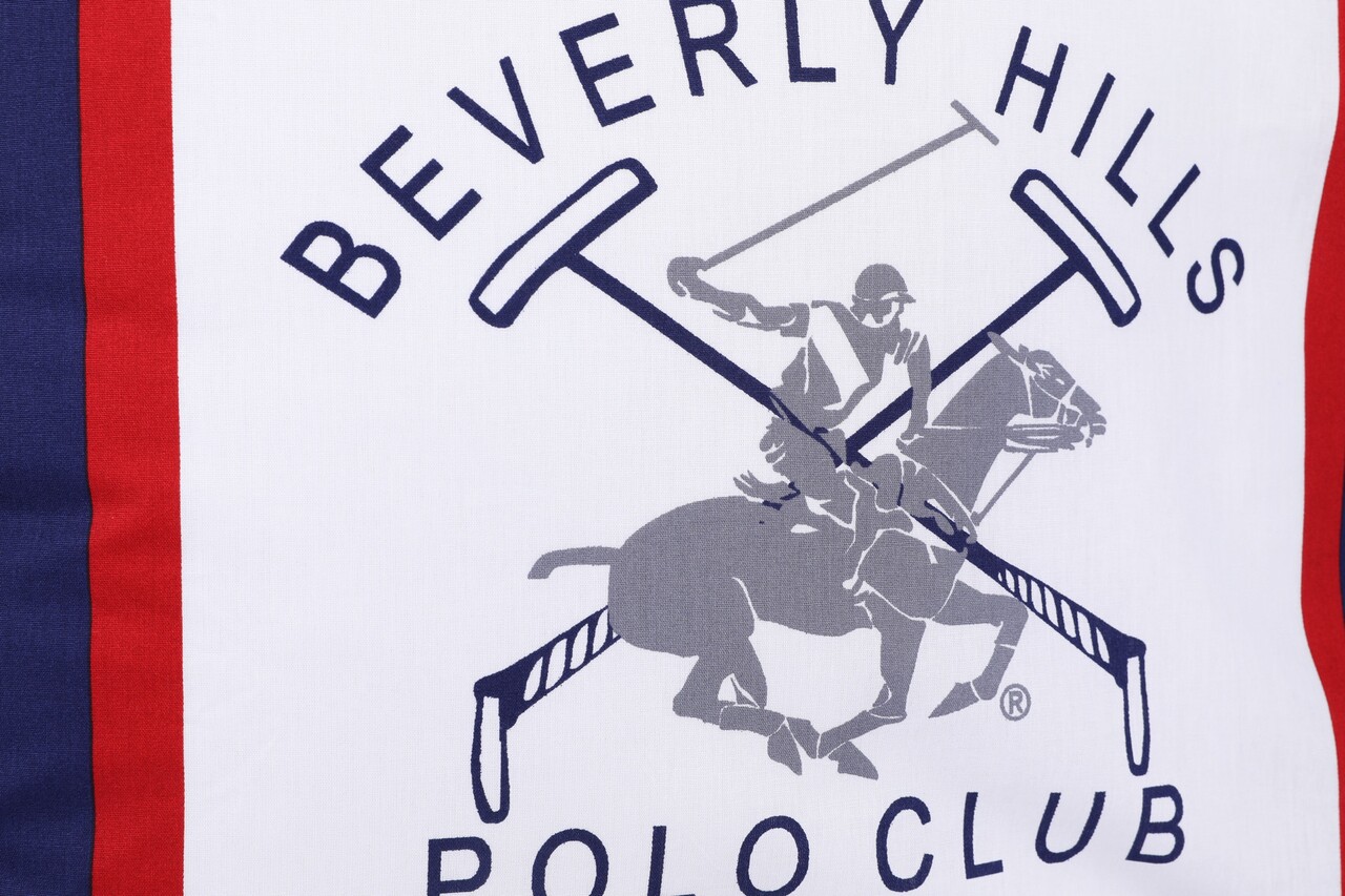 Beverly Hills Polo Club 2 Db Párnahuzat 60x60 Cm, 100% Ranforce Pamut, BHPC 001, Sötétkék