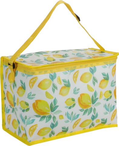 Hőszigetelő táska Summer fruits, 10L, 32x16x22.5 cm, poliészter, sárga