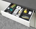 Set 7 organizatoare pentru dulap, Wenko, Felt, 28.5 x 5 x 20 cm, poliester, gri