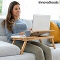 Lapwood InnovaGoods Bambusz összecsukható asztal, 53,5x4,5x34 cm