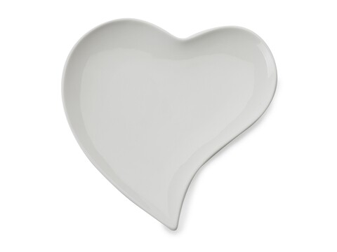 Maxwell & Williams Kis szervírozó tál, Basics Heart, 21 cm, porcelán, fehér