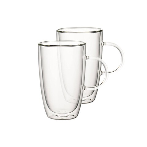 2 db duplafalú pohár készlet, Villeroy & Boch, Artesano Hot Beverages XL, 440 ml, boroszilikát üveg