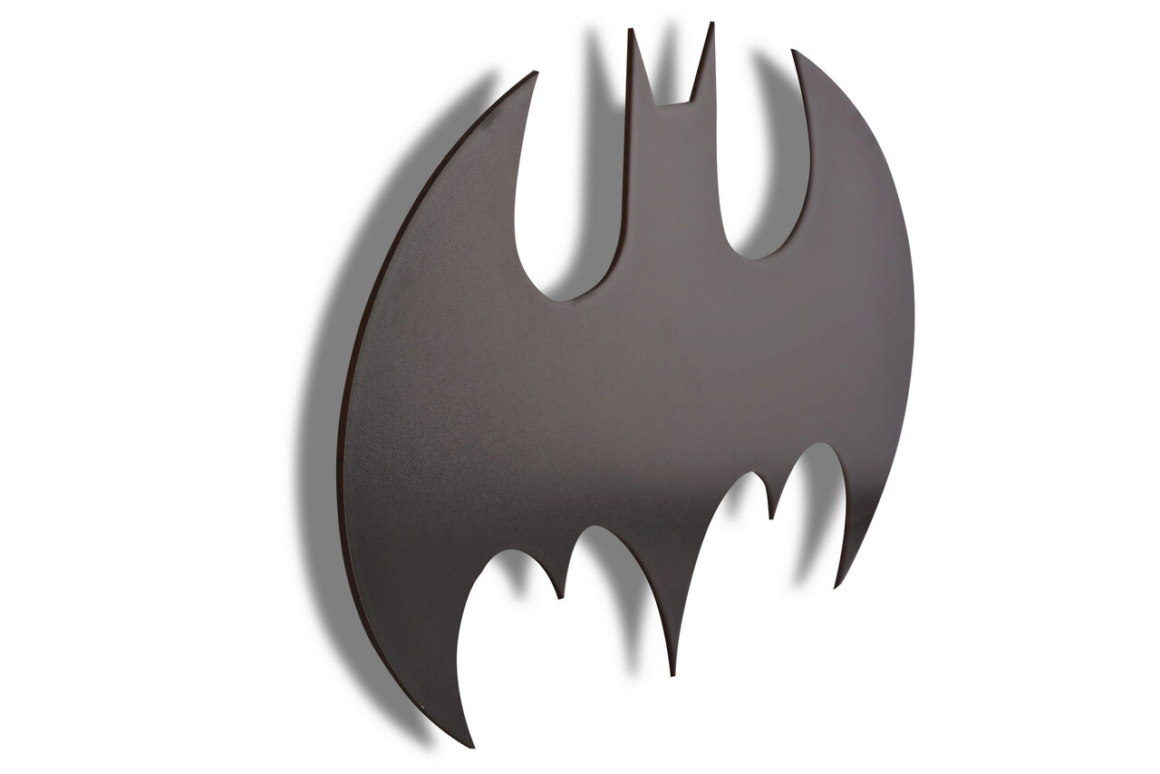 Decoratiune Luminoasa LED, Batman, MDF, 60 LED-uri, Rosu