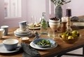 12 darabos kávéskészlet, mint a Villeroy & Boch, Color Loop Rose, prémium porcelán, rózsaszín