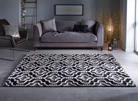 Amira Grey Szőnyeg, Flair Rugs, 120 x 170 cm, pamut, szürke