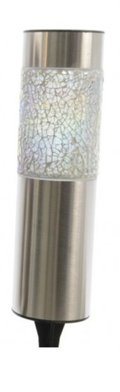Stake napelemes lámpa, Lumineo, 6x22 cm, fehér