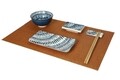 Brandani 12 darabos Sushi szett V2 , 31x29x6 cm, porcelán/bambusz